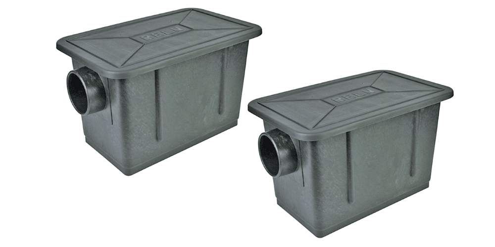 Grease interceptors for outdoor cooking sessions